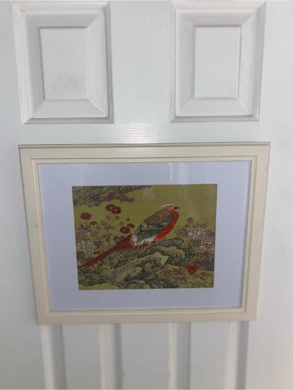 Early thirties Ancient Chinese silk embroidery piece